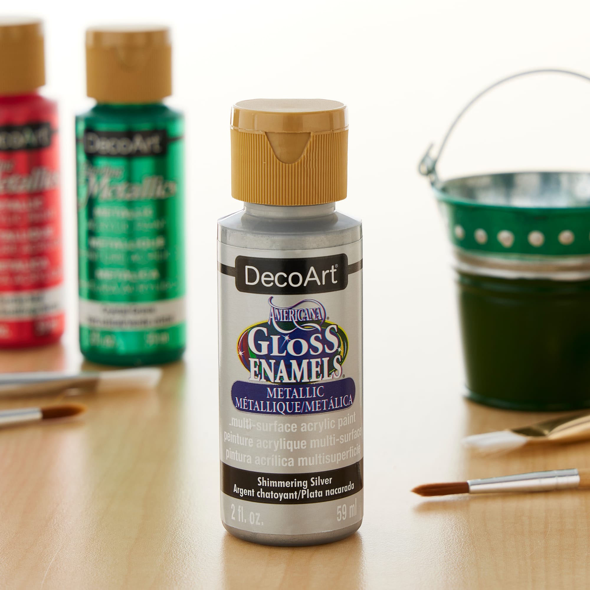 DecoArt® Americana® Gloss Enamels® Metallic Paint, 2 oz.